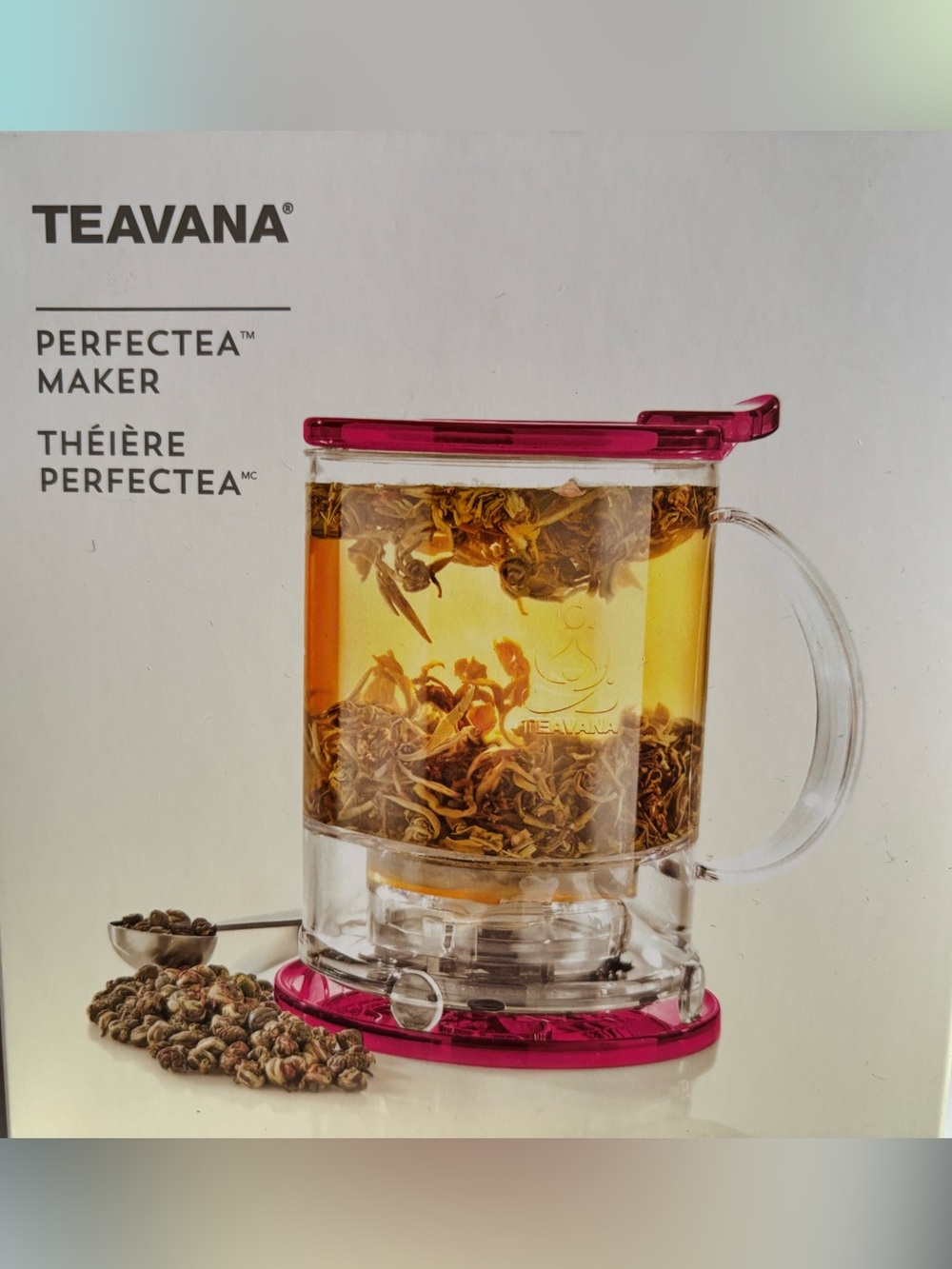 NIB - TEAVANA Perfectea Tea Maker NEW IN BOX - Berry Pink